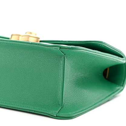 Chanel Caviar Quilted Mini CC Flap Green 10 of 11