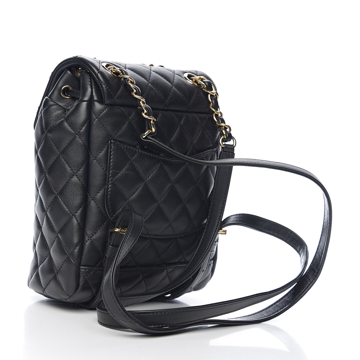 Calfskin Quilted Mini Urban Spirit Backpack Black