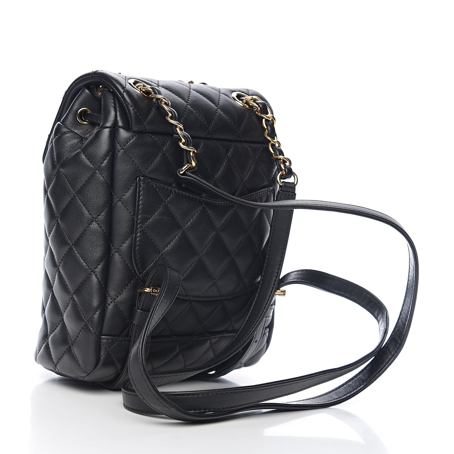 Chanel Calfskin Quilted Mini Urban Spirit Backpack Black 2 of 10