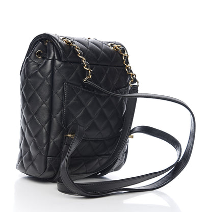 Chanel Calfskin Quilted Mini Urban Spirit Backpack Black 2 of 10
