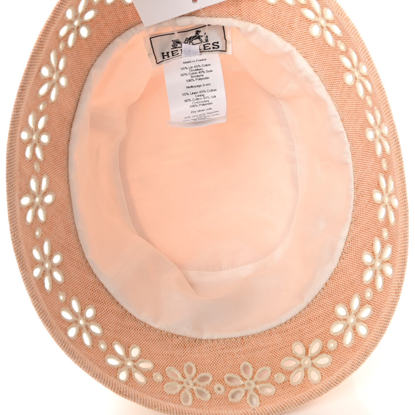 Linen Cotton Embroidered Eloise Garden Party Bucket Hat 56 Jaune Itauba