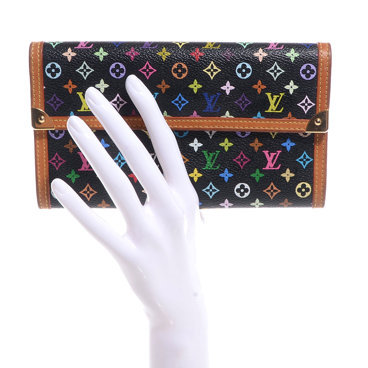 Monogram Multicolor Porte Tresor International Wallet Black
