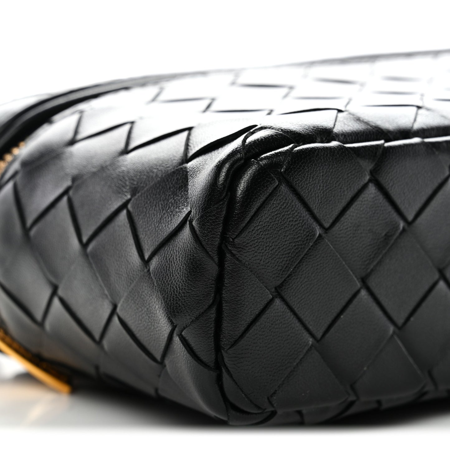 Calfskin Intrecciato Bang Bang Vanity Case Black