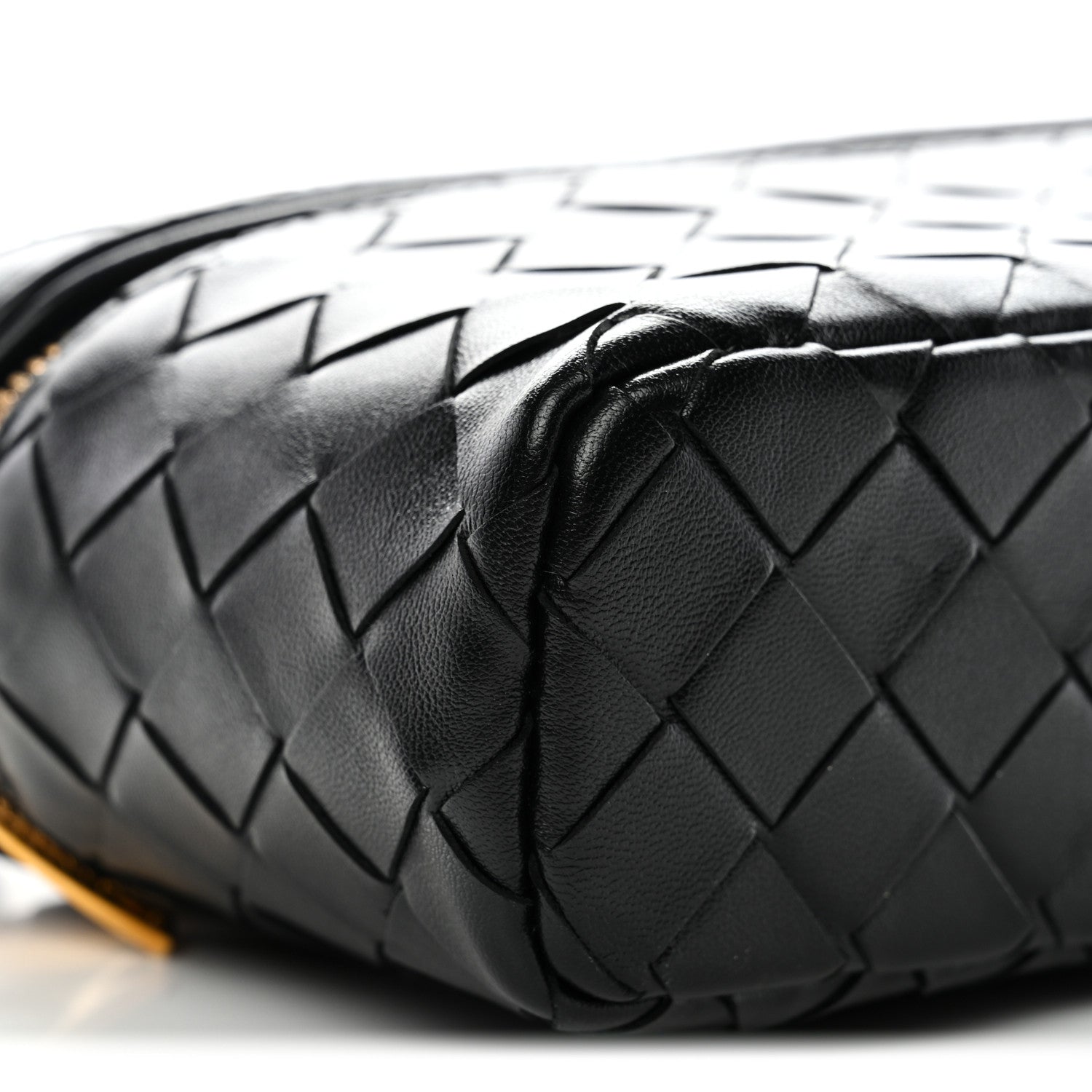 Bottega Veneta Calfskin Intrecciato Bang Bang Vanity Case Black 9 of 10
