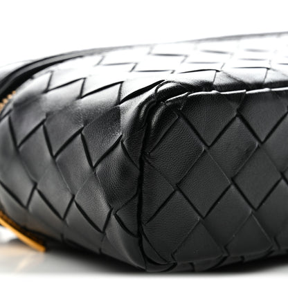 Bottega Veneta Calfskin Intrecciato Bang Bang Vanity Case Black 9 of 10