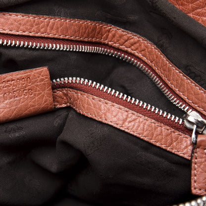 Gucci Monogram Medium Bamboo Bar Hobo Coral 8 of 12
