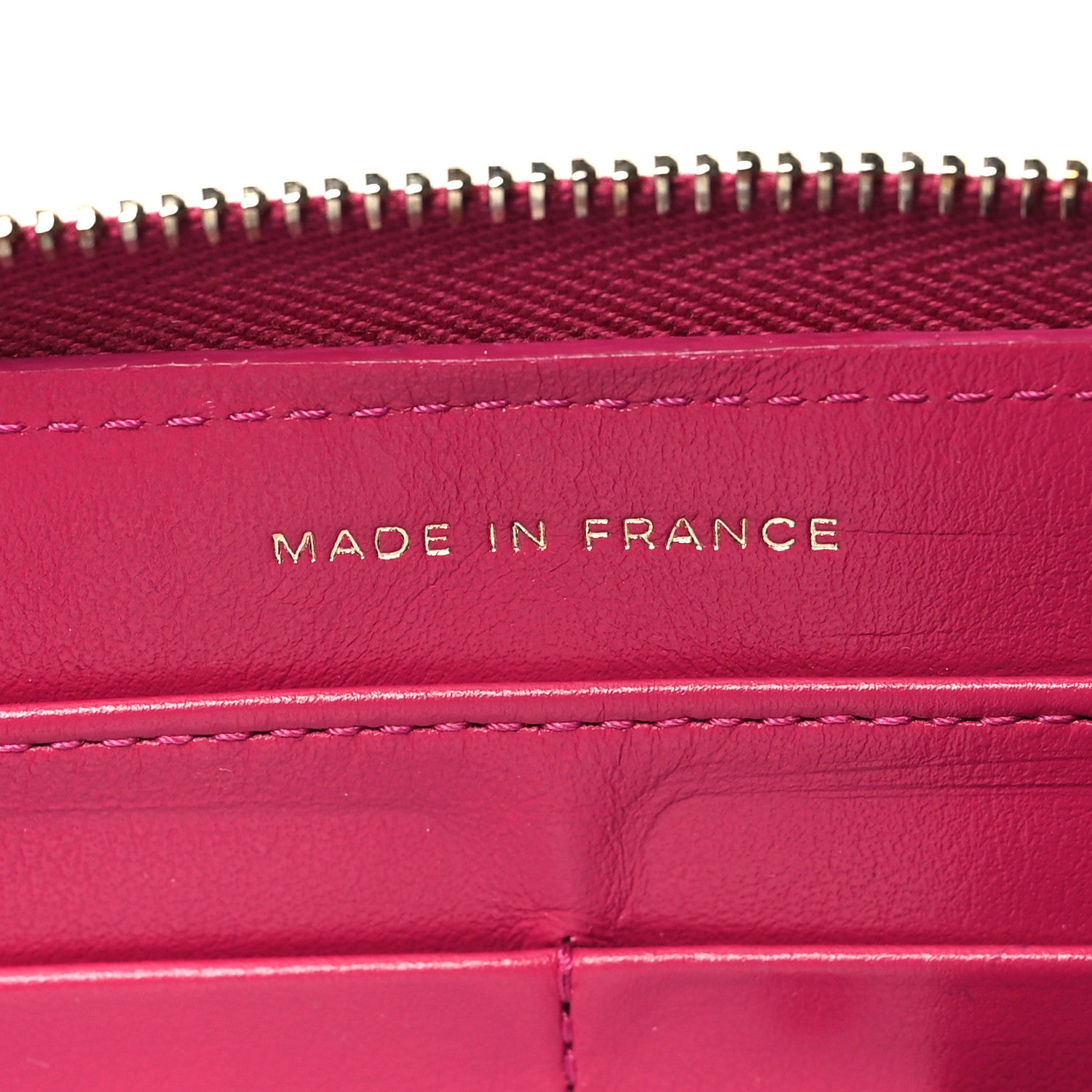 Chanel Caviar Quilted Large Gusset Zip Around Wallet Pink 7 of 9