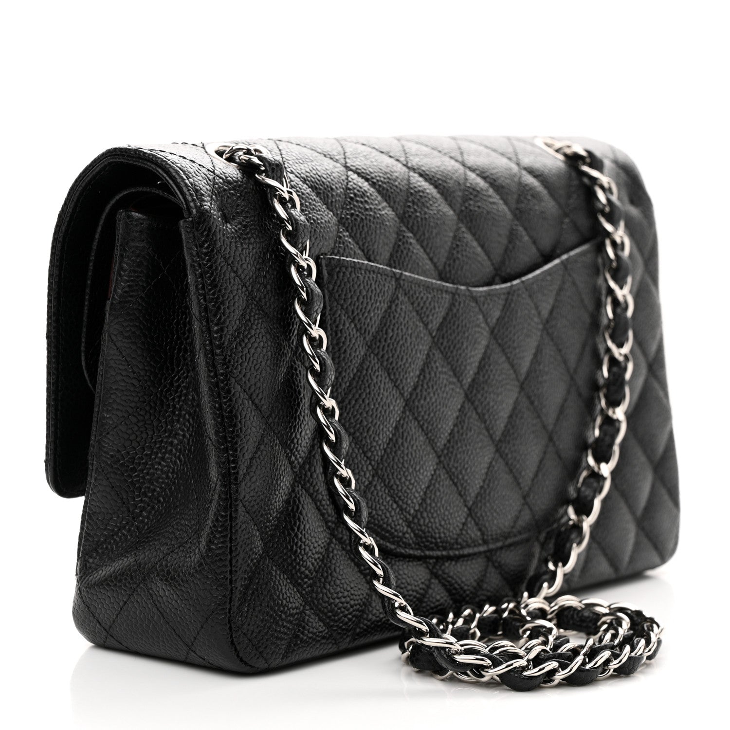 Chanel Caviar Quilted Medium Double Flap Black 3 of 14