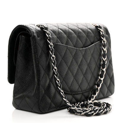 Chanel Caviar Quilted Medium Double Flap Black 3 of 14