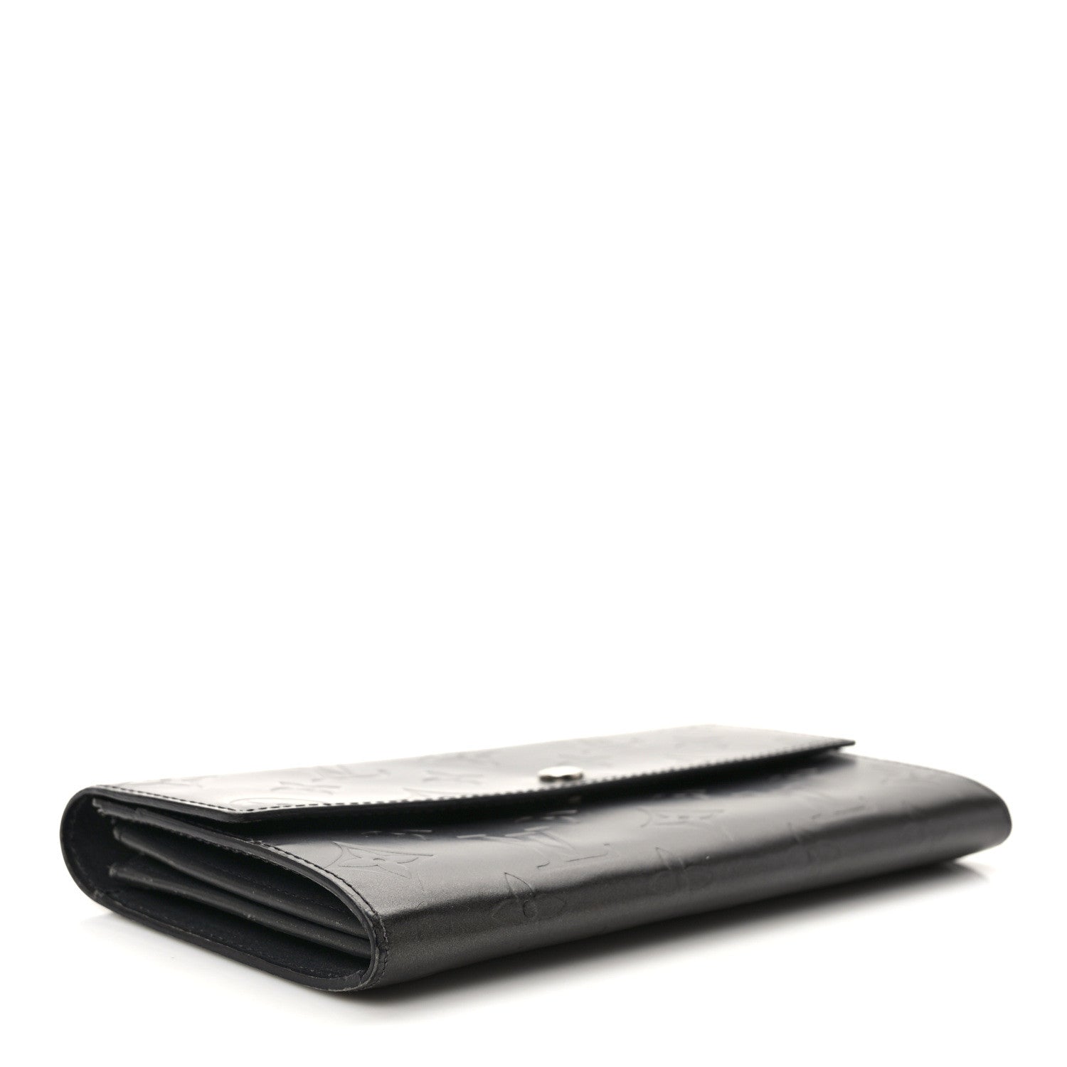 Louis Vuitton Mat Monogram Sarah Wallet Black 4 of 7