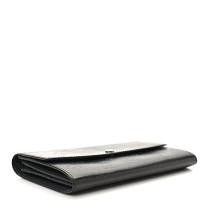 Louis Vuitton Mat Monogram Sarah Wallet Black 4 of 7