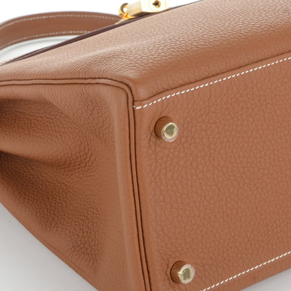 Hermes Togo Kelly Retourne 35 Gold 16 of 24