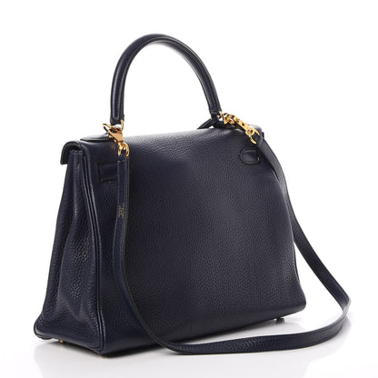 Hermes Taurillon Clemence Kelly Retourne 28 Bleu Nuit 3 of 34