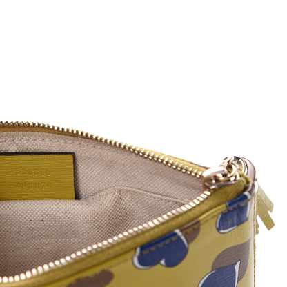Gucci Calfskin Heartbeat Print Small Pouch Yellow 7 of 9