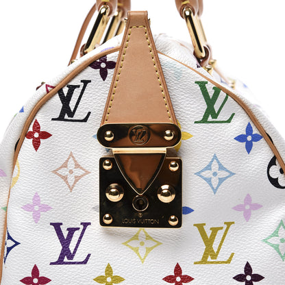 Louis Vuitton Monogram Multicolor Speedy 30 White 10 of 10