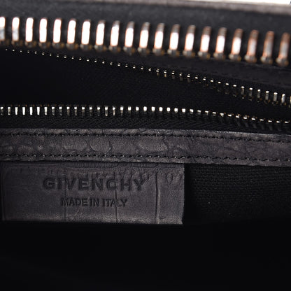 Givenchy Nubuck Crocodile Embossed Medium Antigona Washed Black 6 of 14