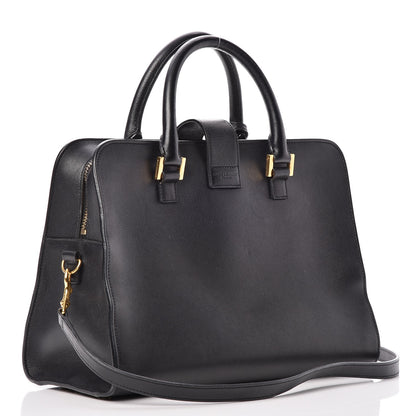 Saint Laurent Calfskin Small Monogram Cabas Black 3 of 15