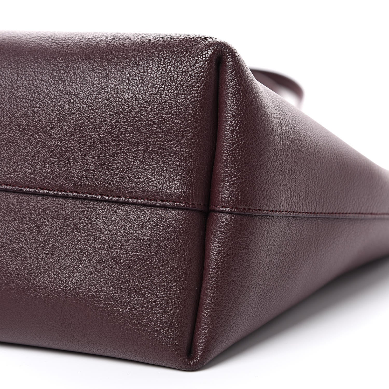Saint Laurent Calfskin Large Shopping Tote Bordeaux 11 of 11