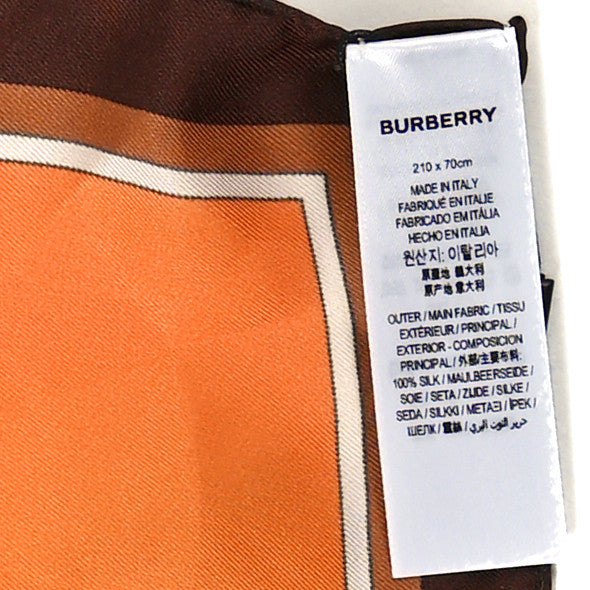 Burberry Silk Cannes Text Burberry Leopard Print Oblong Scarf Archive Beige 3 of 3