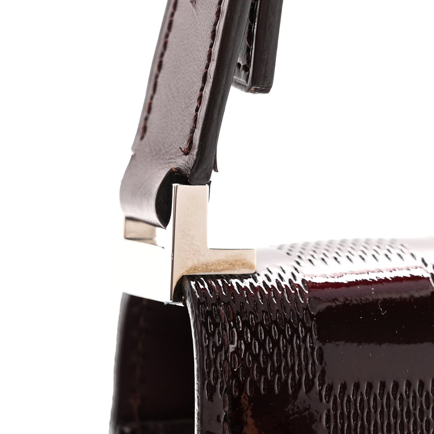 Damier Vernis Cabaret Bag Carmine