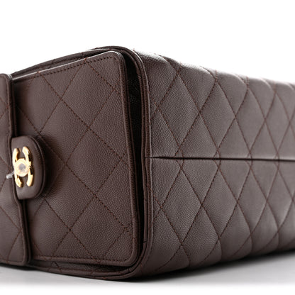 Chanel Caviar Quilted Small Chanel 25 Handbag Dark Brown 8 of 10