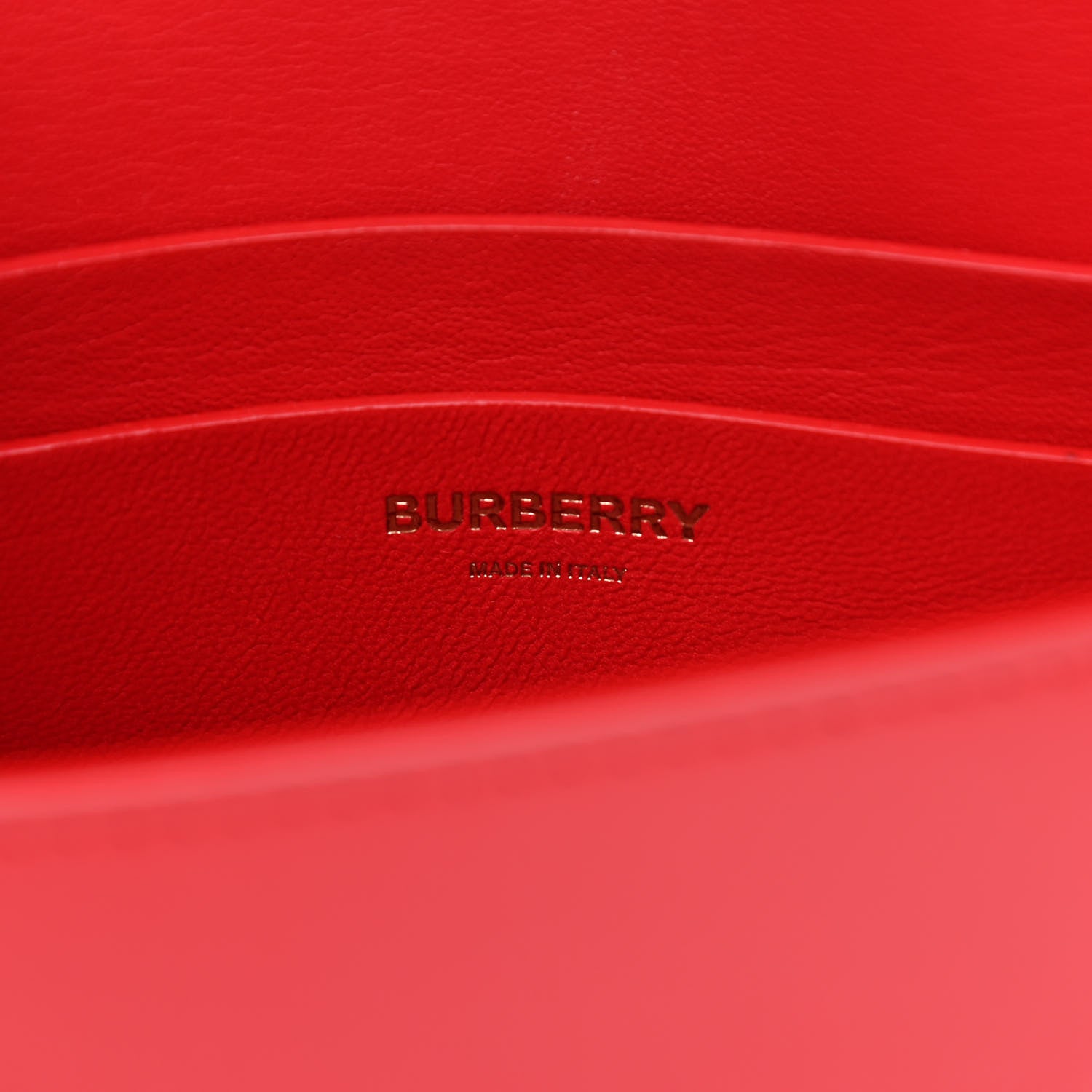Burberry Smooth Calfskin Small Two Tone Grace Bag Red 6 of 10