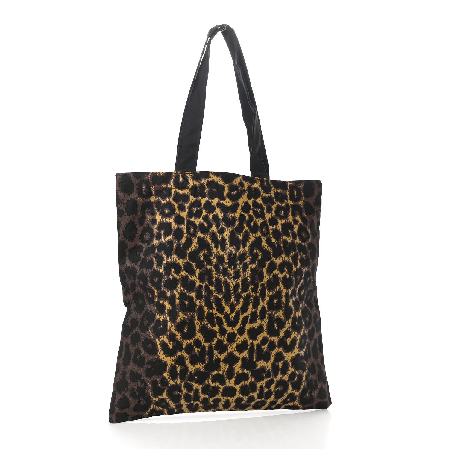 Saint Laurent Canvas Leopard Tote Black 3 of 13