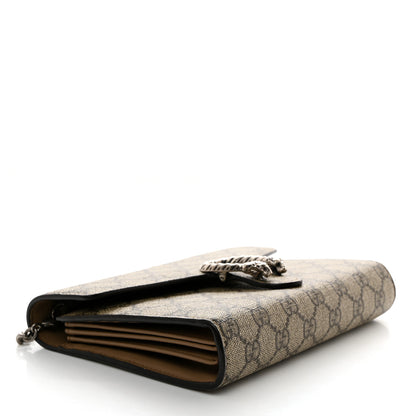 Gucci GG Supreme Monogram Mini Dionysus Chain Wallet Beige Taupe 4 of 10