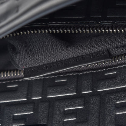 Fendi Vitello Grace FF 1974 Embossed Large Peekaboo Iconic Fit Satchel Black 8 of 8