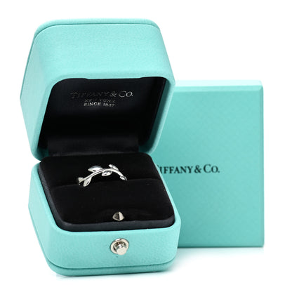 Tiffany Sterling Silver Paloma Picasso Narrow Olive Leaf Band Ring 52 6 5 of 5