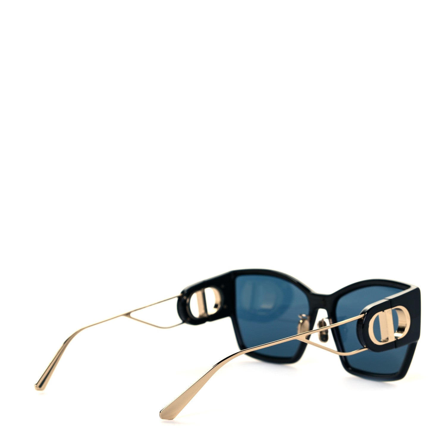 Christian Dior Rectangular 30 Montaigne 1 Sunglasses Black Gold 4 of 7