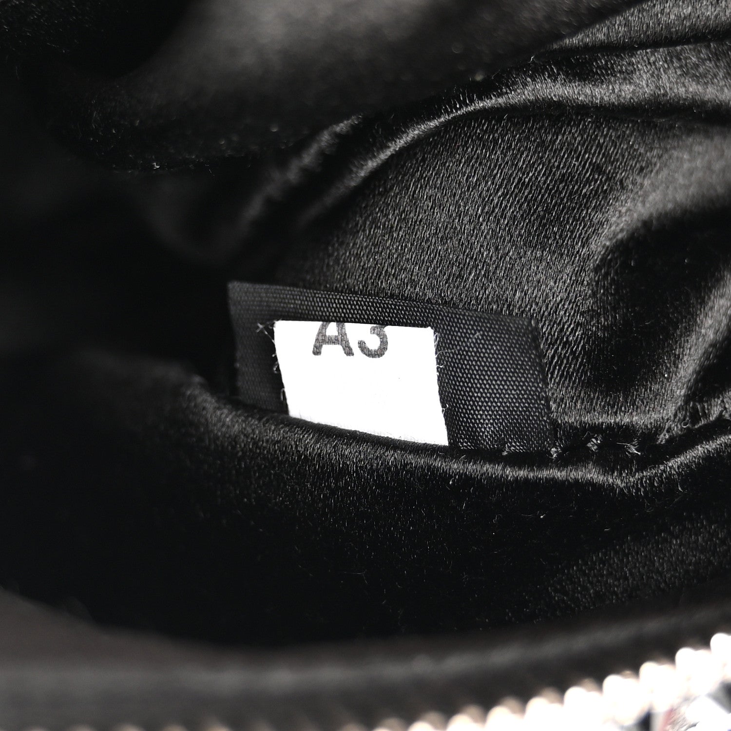 Prada Satin Crystal Re-Edition 2005 Shoulder Bag Black 7 of 10