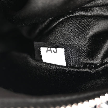 Prada Satin Crystal Re-Edition 2005 Shoulder Bag Black 7 of 10