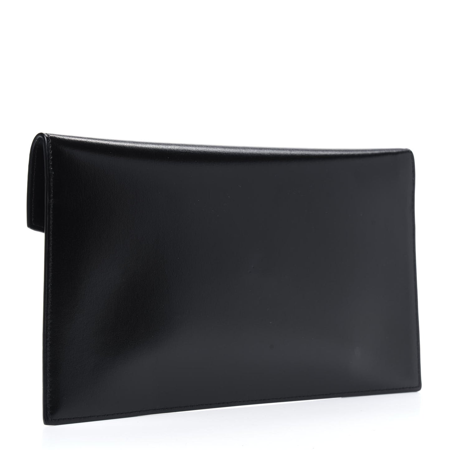 Smooth Shiny Calfskin Monogram Uptown Pouch Black