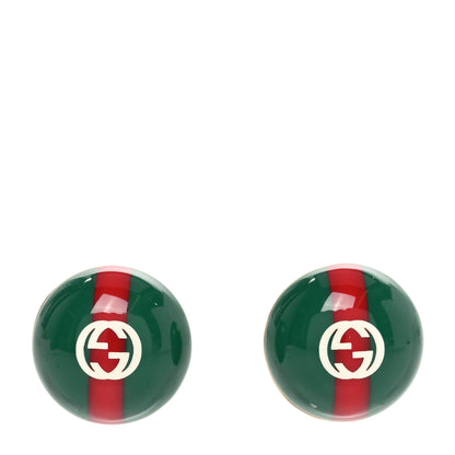 Gucci Resin Web Stud Earrings 1 of 4