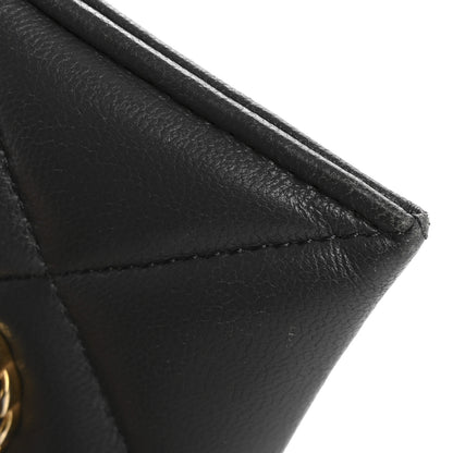 Chanel Lambskin Quilted Chanel 19 Card Holder Grey 12 of 16