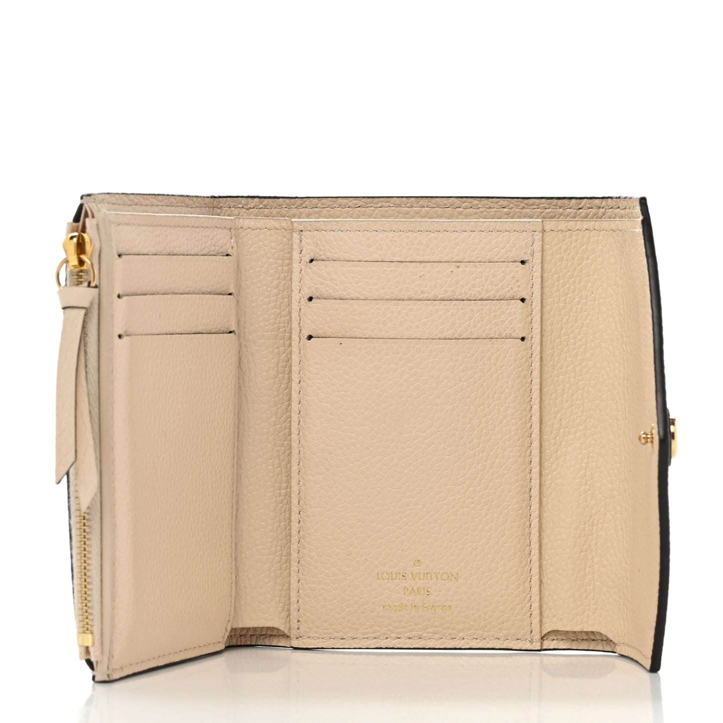 Empreinte Monogram Giant Victorine Wallet Creme Bois De Rose