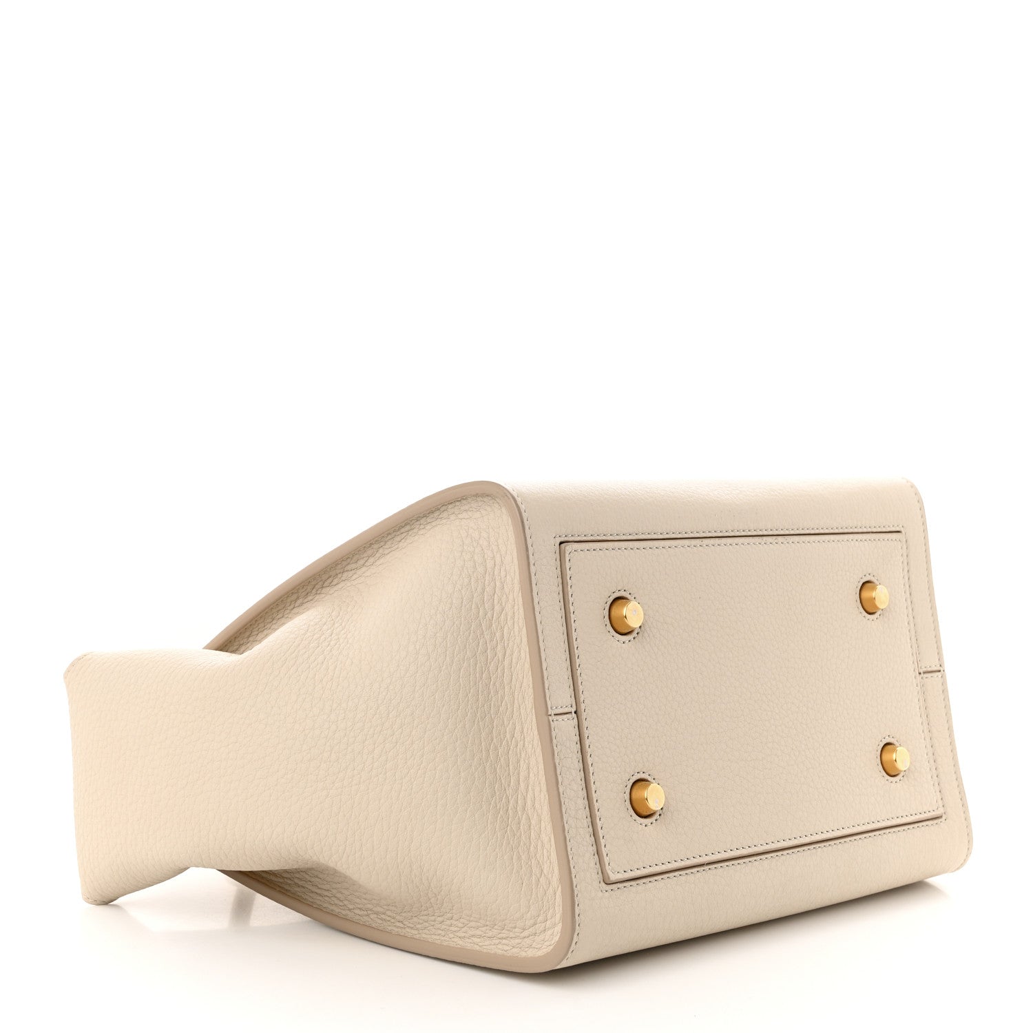 Celine Crisped Calfskin Mini Tie Knot Tote Chalk 4 of 11