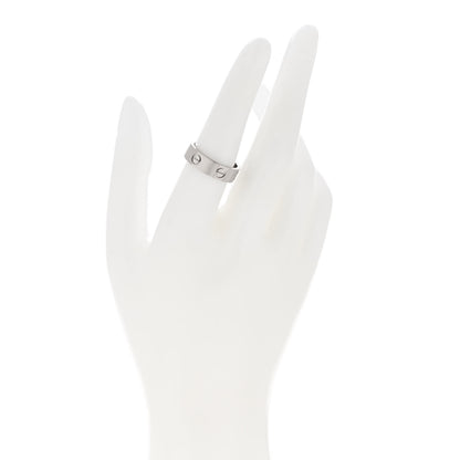 Cartier 18K White Gold 5.5mm LOVE Ring 54 6.75 2 of 4