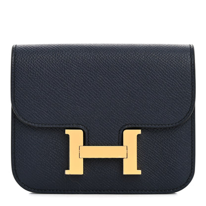 Hermes Epsom Constance Slim Wallet Bleu Indigo 1 of 9