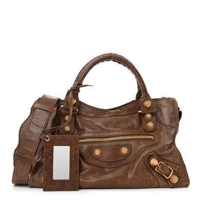 Balenciaga Agneau Giant 21 Gold Hardware City Castagna 3 of 13