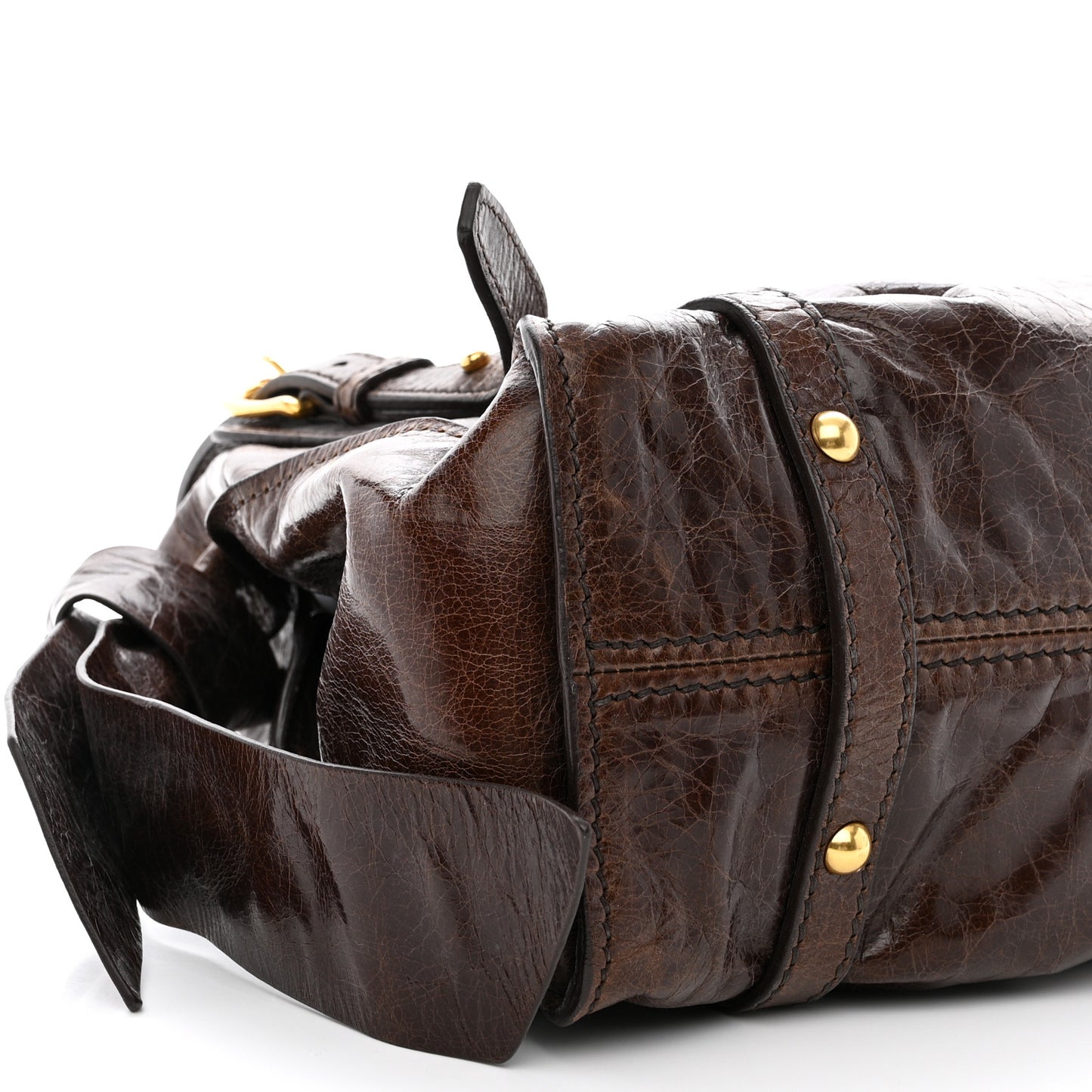 Vitello Lux Bow Bag Brown