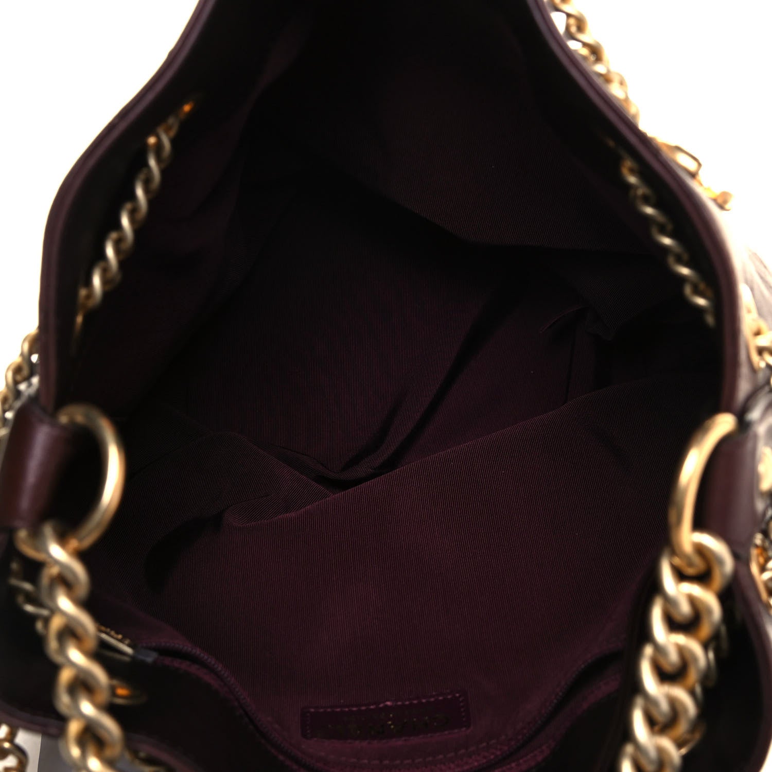 Chanel Calfskin Quilted Small On My Shoulder Drawstring Bag Brown 6 of 14