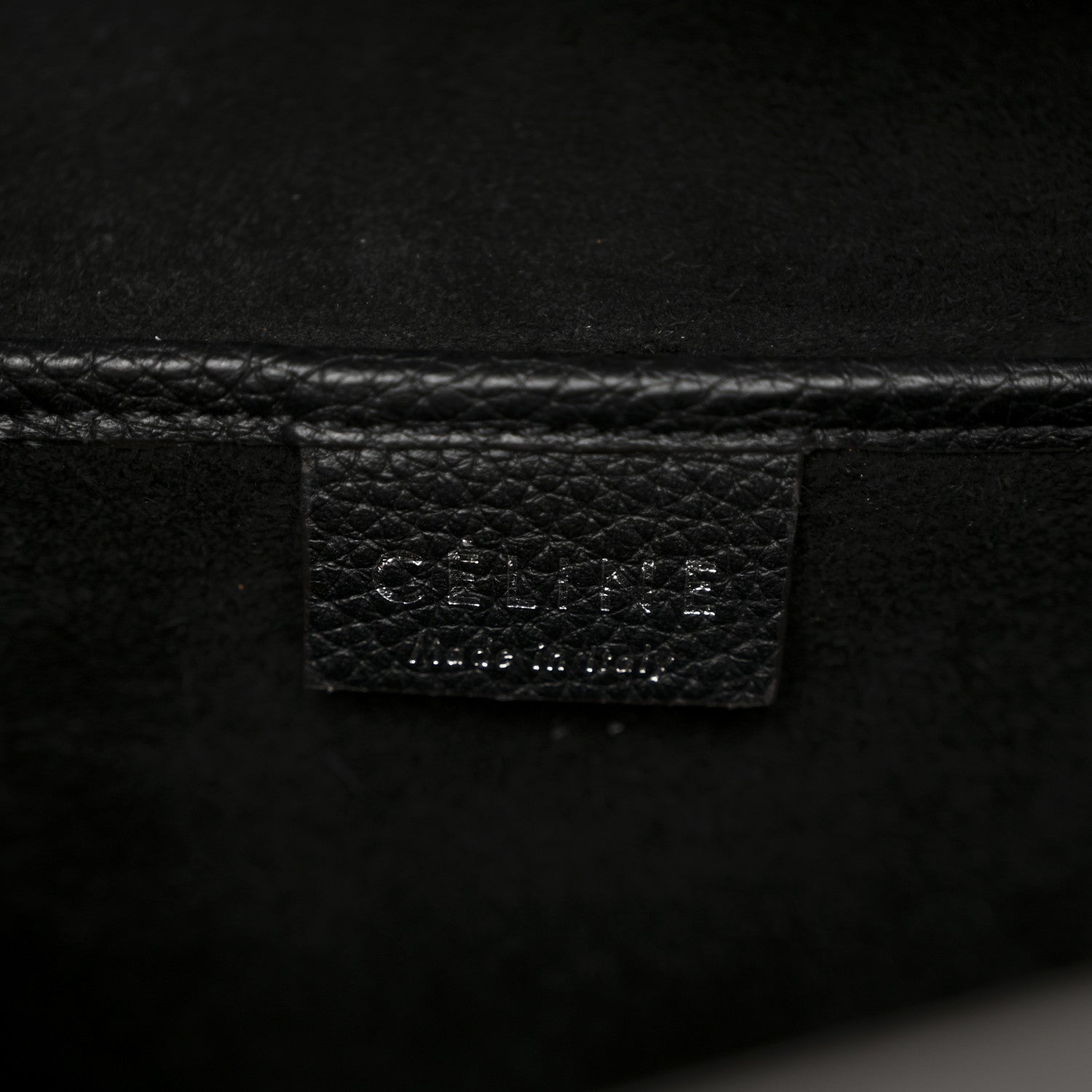 Celine Drummed Calfskin Nano Luggage Black 6 of 12