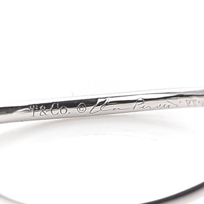 Tiffany Platinum Diamond Elsa Peretti Single-Row Wave Ring 49 5 4 of 4