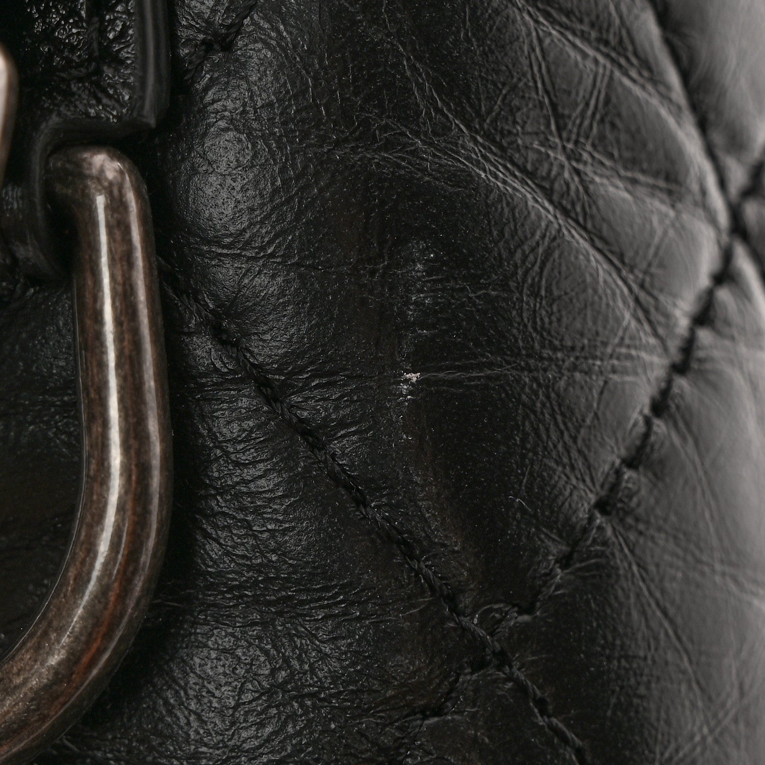 Chanel Aged Calfskin Quilted Small Gabrielle Hobo Black 13 of 14