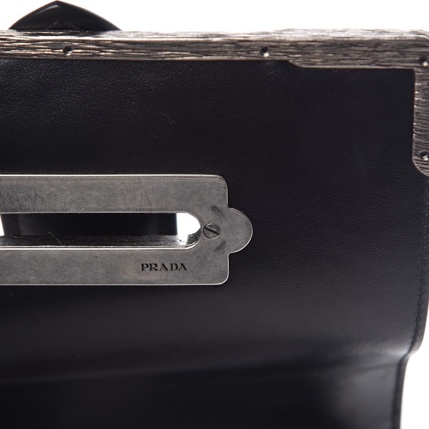 Crystal City Calf Saffiano Cahier Shoulder Bag Black