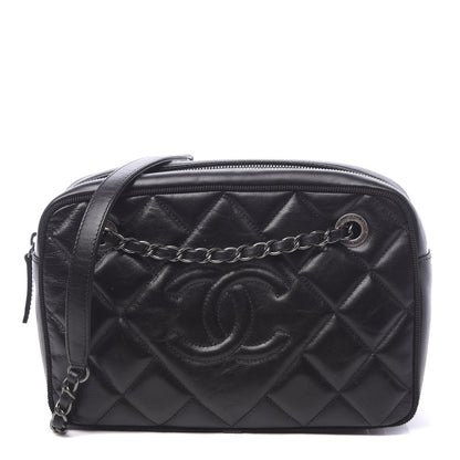 Chanel Calfskin Quilted Small Ballerine Camera Case Black 1 of 11