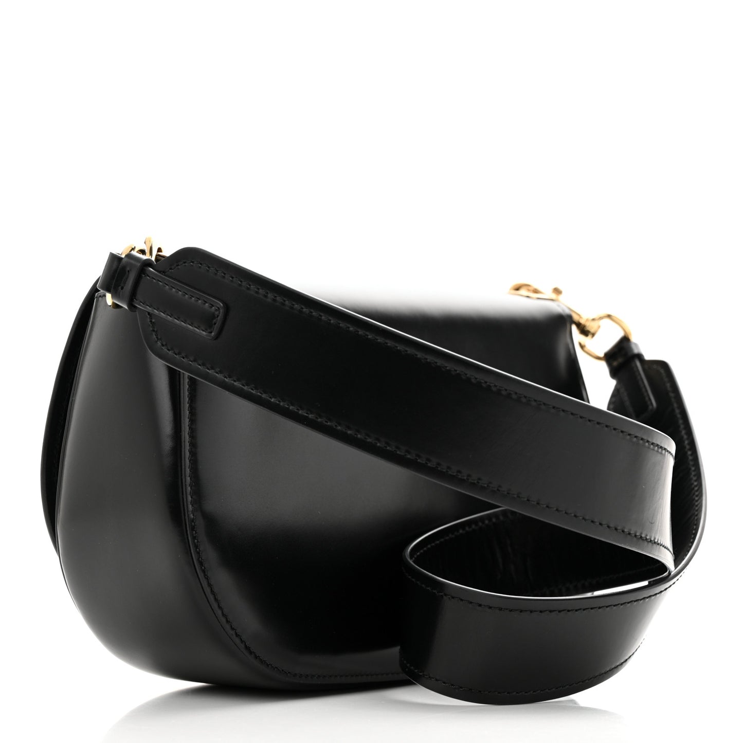 Smooth Calfskin Vara Bow Flap Crossbody Black