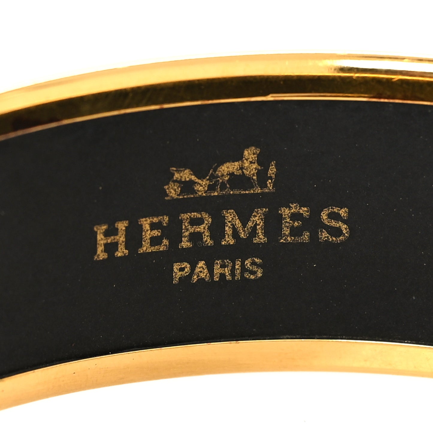 Enamel Printed Wide Horse Riding Motif Bracelet 70